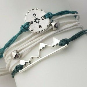 3PC Boho Rope Ankle Bracelets for Women Waterproof